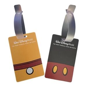 2 Disney Luggage Tags for your bags on your next Disney trip